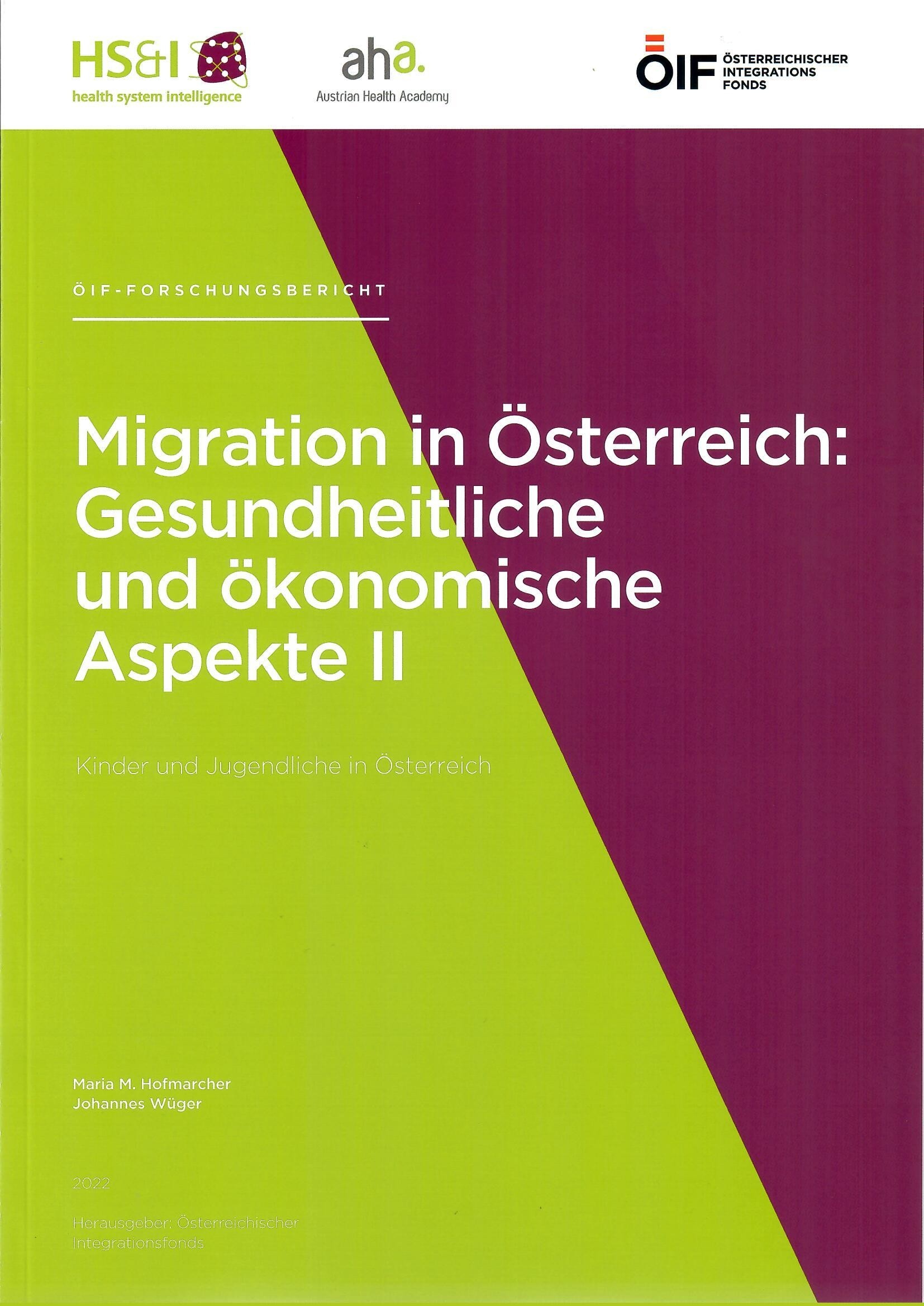 Forschungsbericht  Migration in Österreich:Gesundheitliche und ökonomische Aspekte II