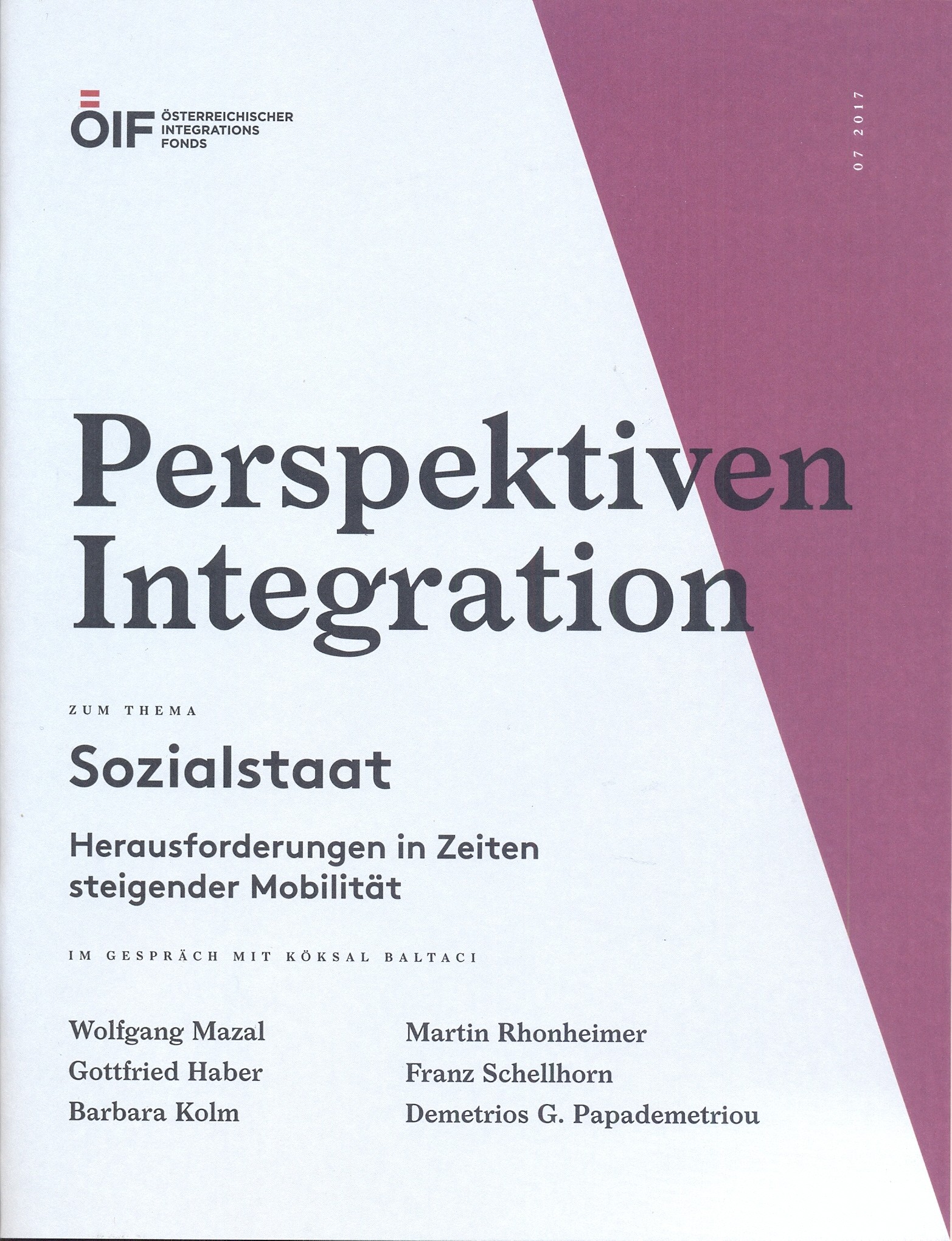Perspektiven Integration Sozialstaat