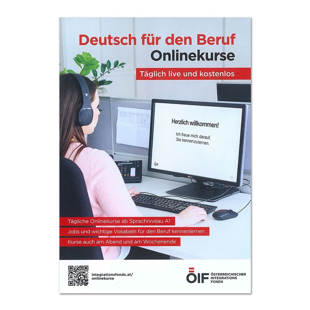 Flyer Deutsch für den Beruf/Onlinekurse