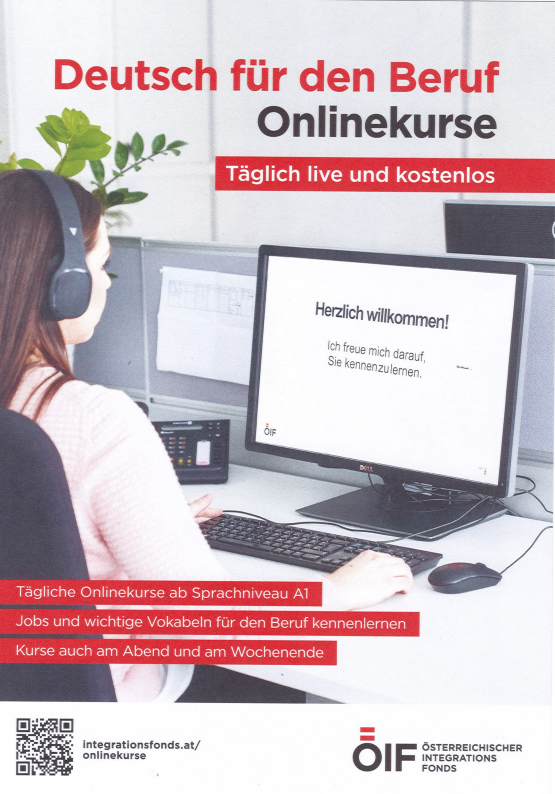 Flyer Deutsch lernen: Online Kurse