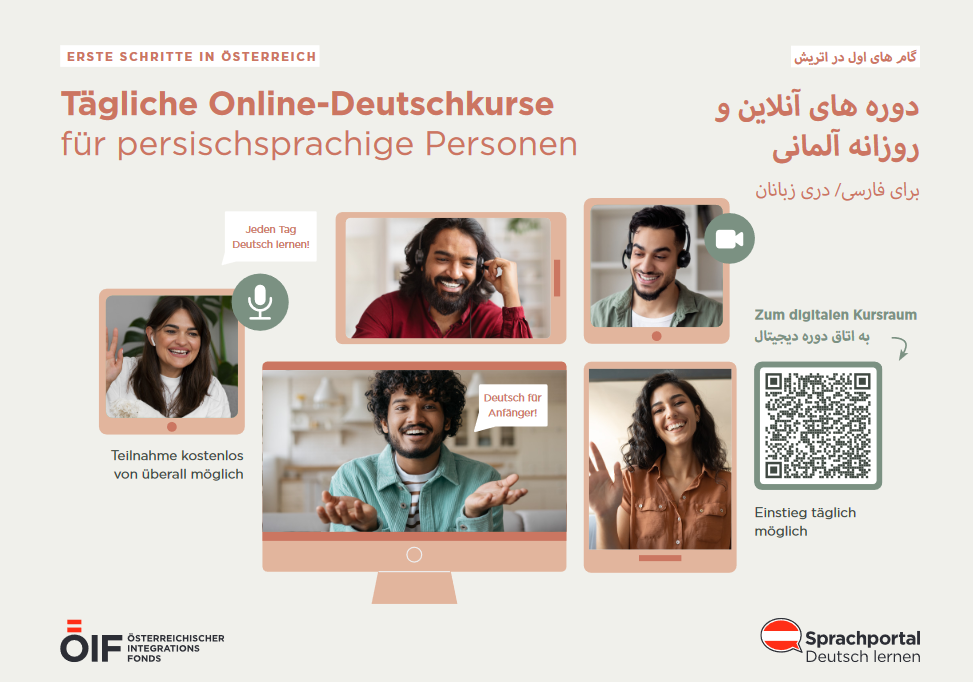 FLYER ONLINE-DEUTSCHKURSE PERSISCH