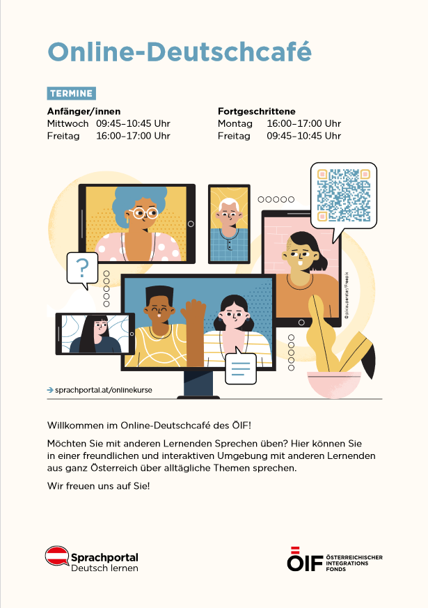 Flyer Online-Deutschcafé