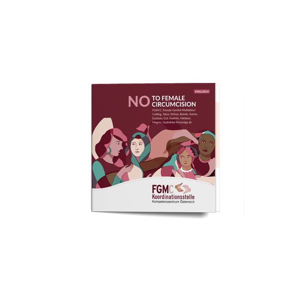 Folder Nein zu weiblicher Beschneidung (Englisch)