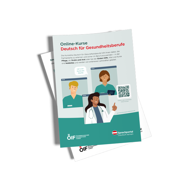 Flyer Deutsch für die Gesundheitsberufe 