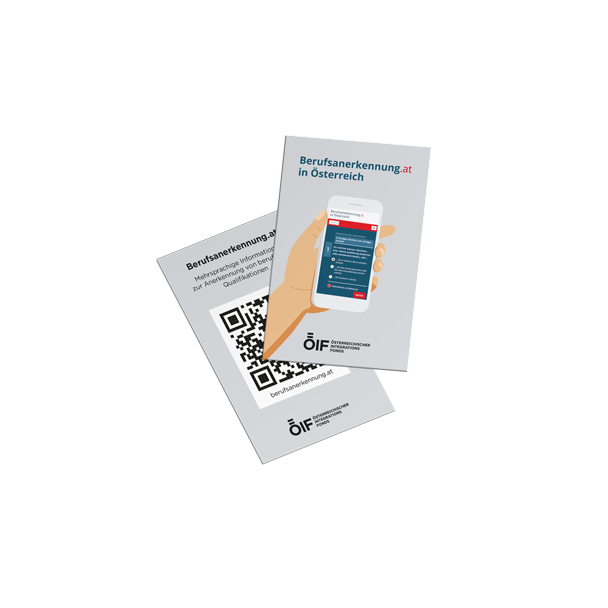 Kärtchen Berufsanerkennung