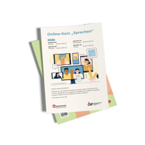 Flyer Online-Kurs Sprechen
