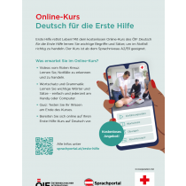 Flyer Deutsch für die Erste Hilfe